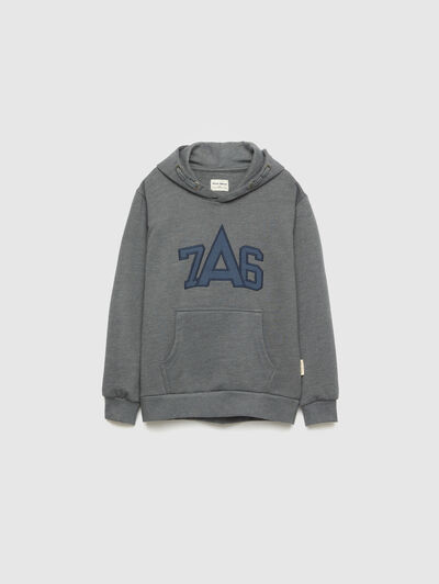 SUDADERA DARREL KIDS GRIS