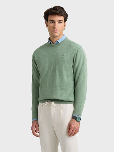 JERSEY ROUND NECK TRENDY VERDE
