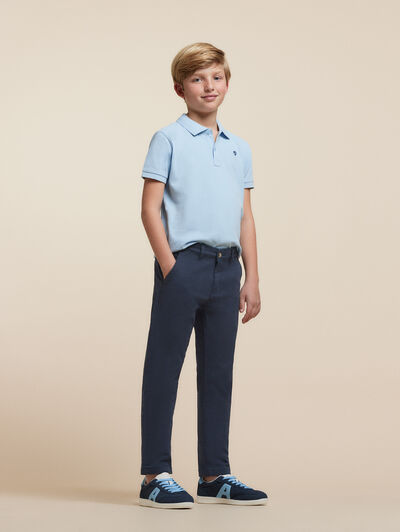 PANTALON CHINO KIDS AZUL MARINO