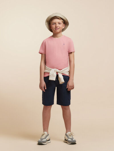 CAMISETA BASICA KIDS ROSA