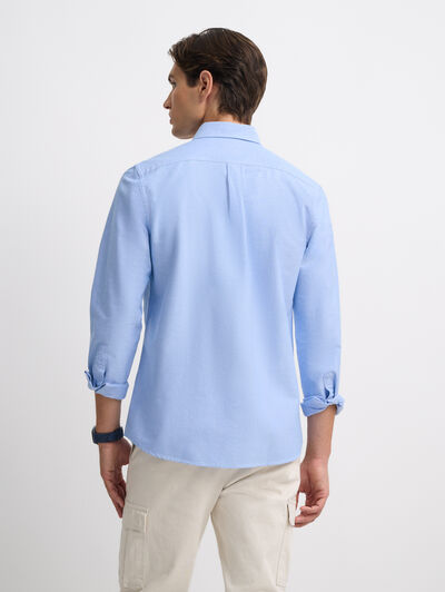 CAMISA OXFORD POCKET AZUL