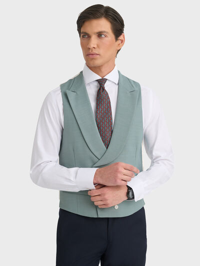 CHALECO PANAMA VERDE AGUA