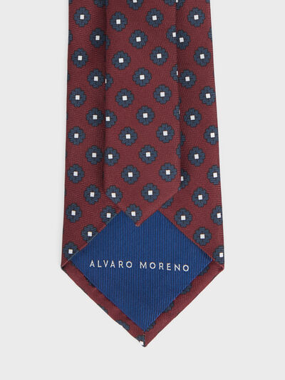 CORBATA PRINTED BURDEOS