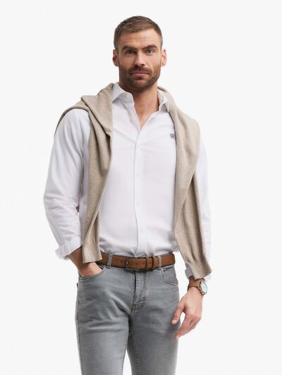 CAMISA PIN POINT BLANCO