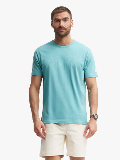 CAMISETA FEEL VERDE AGUA