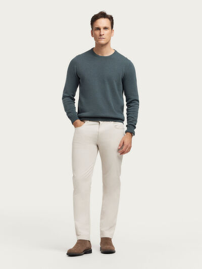 JERSERY ROUND NECK TRENDY AZUL