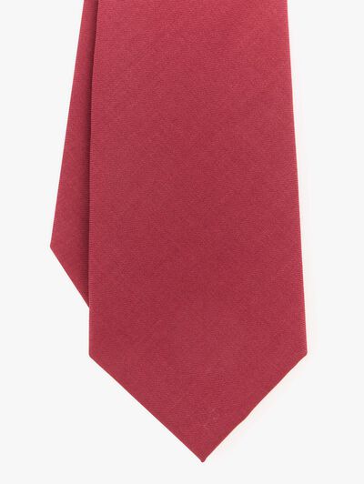 CORBATA LISA MATE ROJO