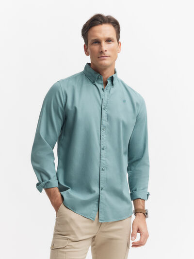 CAMISA PANAMA DYE VERDE AGUA