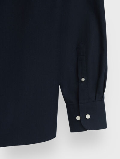 CAMISA TWILL PEACH AZUL MARINO