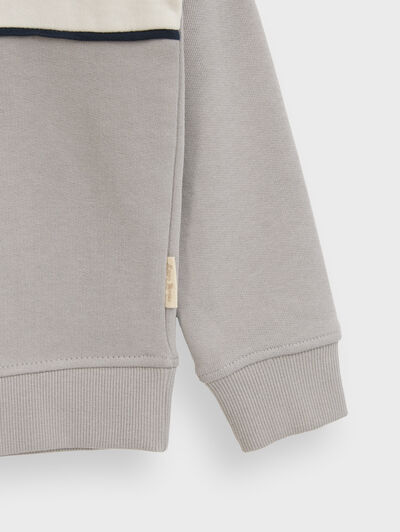 SUDADERA UNIQUE KIDS GRIS