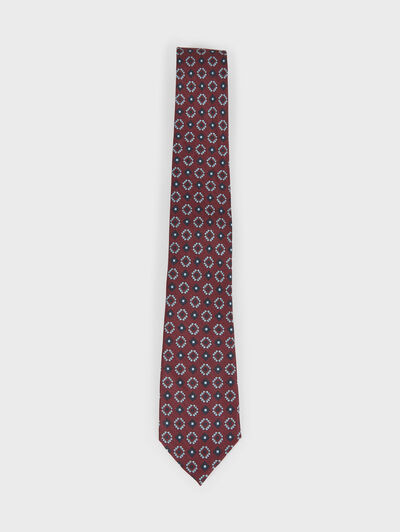 CORBATA PRINTED BURDEOS