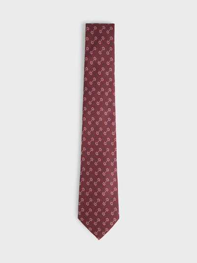 CORBATA PRINTED BURDEOS