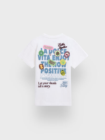 CAMISETA VISUAL KIDS BLANCO