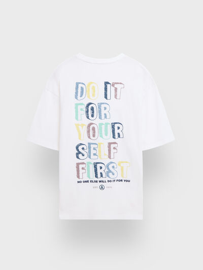 CAMISETA LETTERS BLANCO