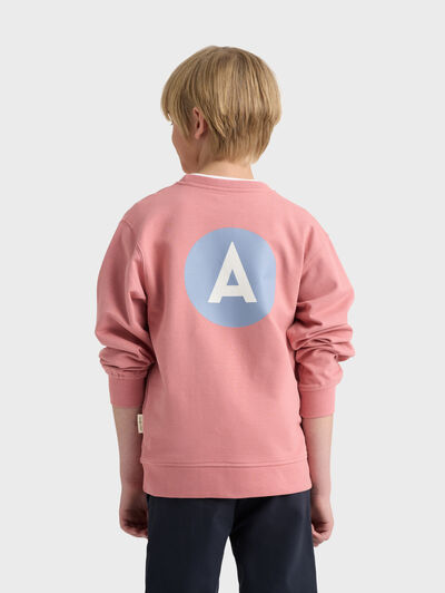 SUDADERA LOGO KIDS ROSA