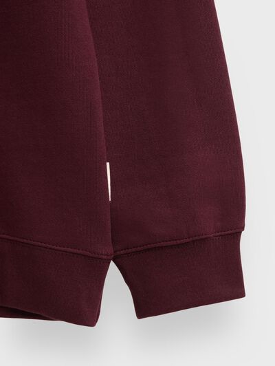 SUDADERA MYSTIC BURDEOS