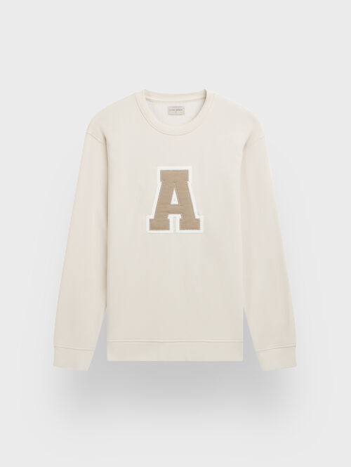SUDADERA LOGO CRUDO
