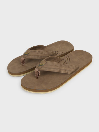 CHANCLAS DESERT MARR&Oacute;N