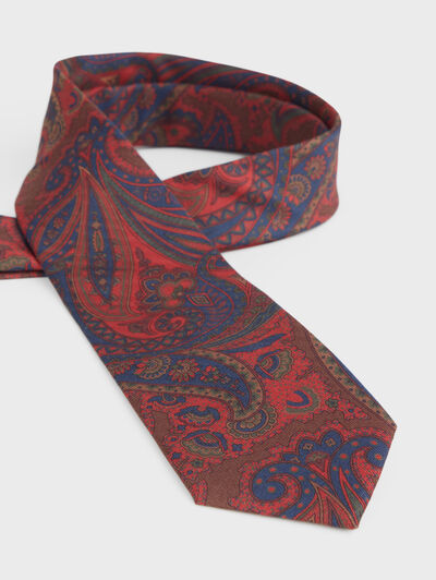 CORBATA PRINTED BURDEOS
