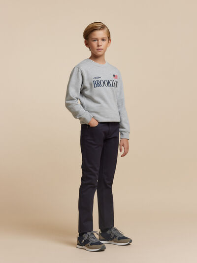 PANTALON 5 POCKETS KIDS AZUL MARINO