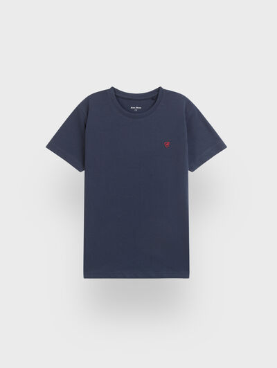 CAMISETA BASICA KIDS AZUL MARINO
