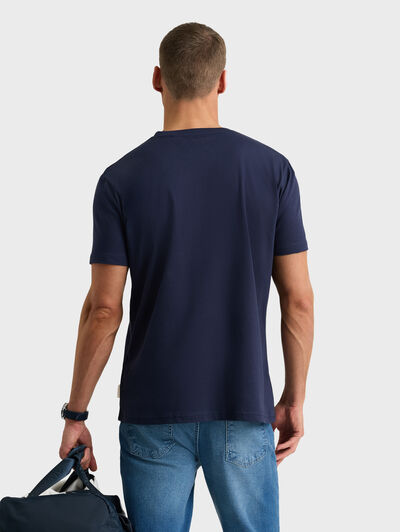 CAMISETA PATCH AZUL MARINO