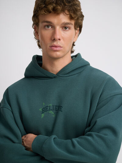 SUDADERA BELIEVE VERDE
