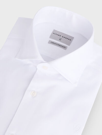 CAMISA ROMA HERRINGBONE BLANCO