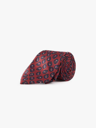 CORBATA PRINTED BURDEOS
