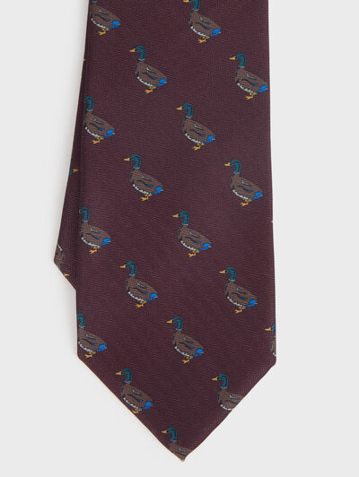 CORBATA PRINTED BURDEOS