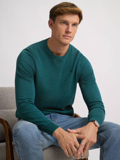 JERSEY ROUND NECK TRENDY AZUL