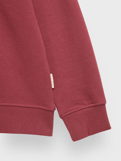 SUDADERA BASICA ROJO