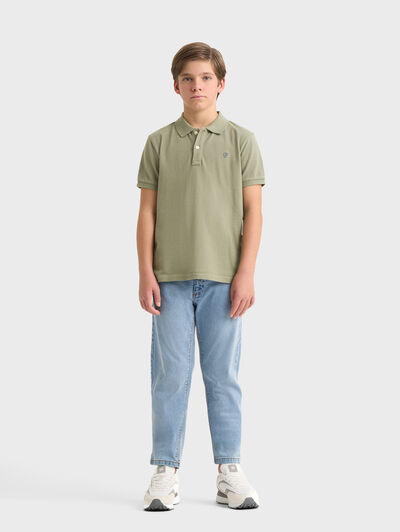 POLO BASIC KIDS VERDE