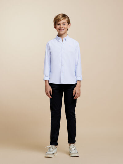 CAMISA OXFORD MIL RAYAS KIDS CELESTE