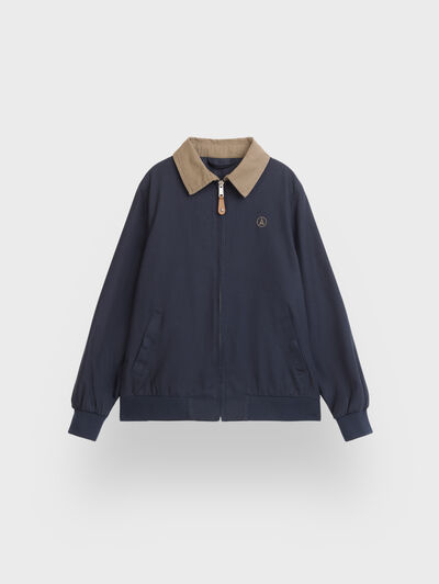 CAZADORA COLLINS KIDS AZUL MARINO