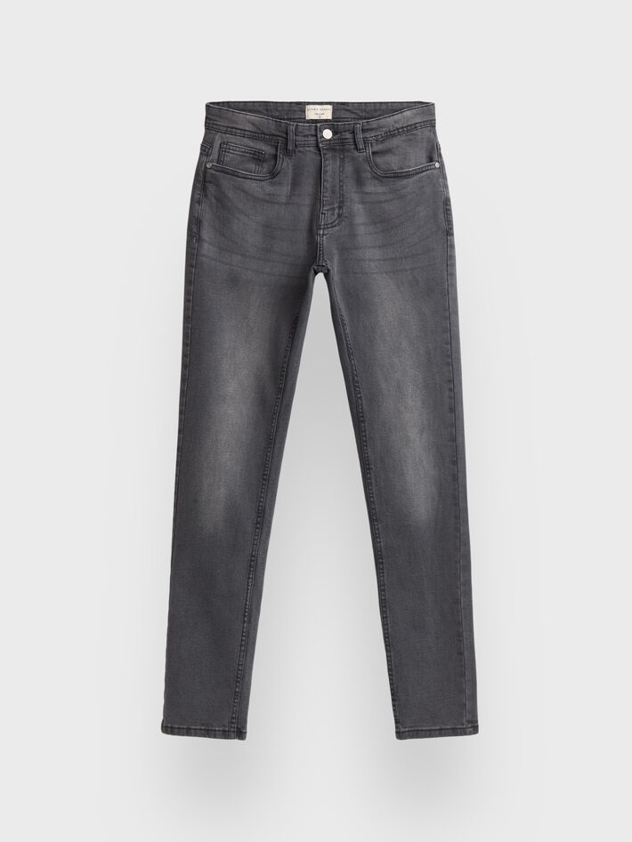 PANTALON DENIM DARK GRIS