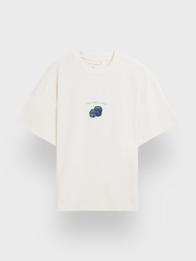 CAMISETA LUCK BEIGE