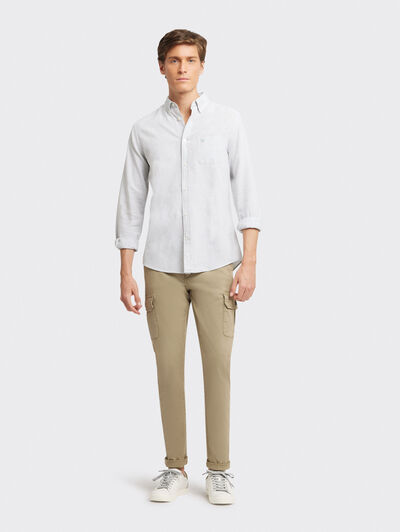 CAMISA LINO RAYAS BD