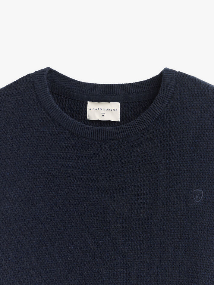 JERSEY ESTRUCTURA AZUL MARINO