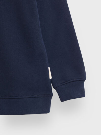 SUDADERA BASIC KIDS AZUL MARINO