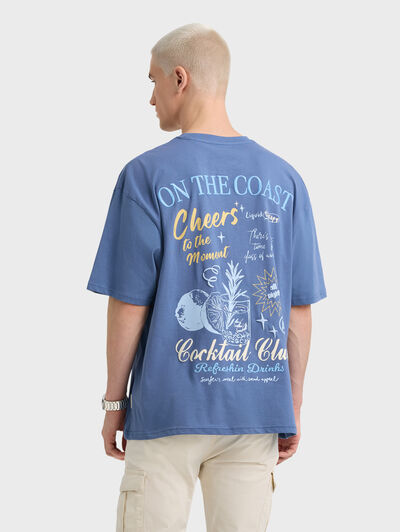 CAMISETA COCKTAIL AZUL