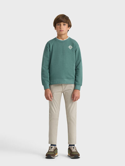 SUDADERA ETHNIC KIDS VERDE