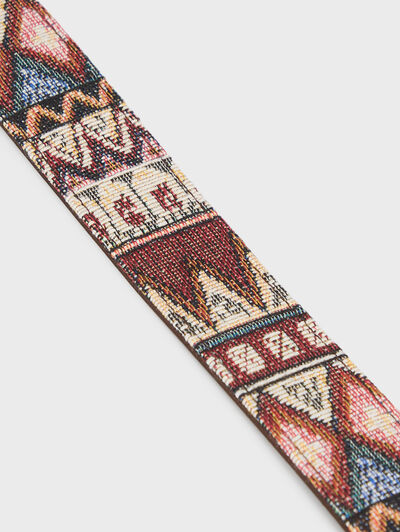 CINTURON ETNICO CUSCO BURDEOS