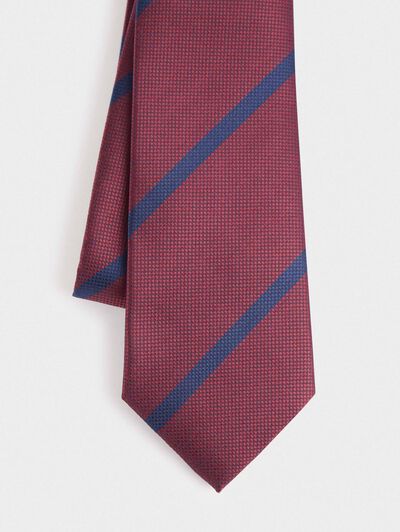 CORBATA JACQUARD MF BURDEOS