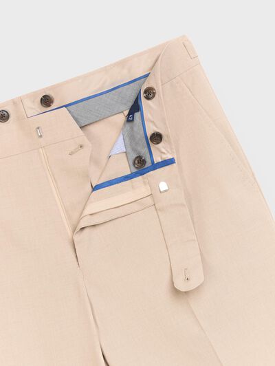 PANTALON DOPPIO PLAIN BEIGE