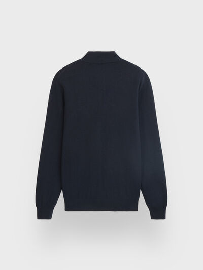 CARDIGAN CONTRASTE AZUL MARINO