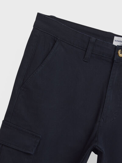 PANTALON CARGO ELVIS AZUL MARINO