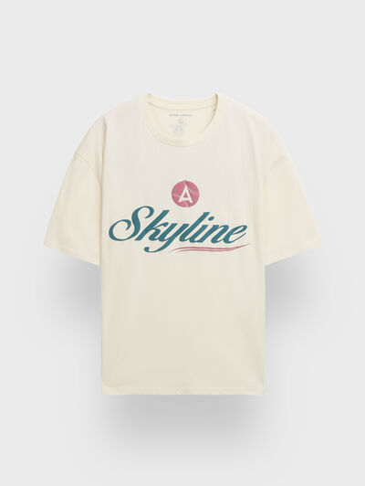 CAMISETA SKYLINE BEIGE