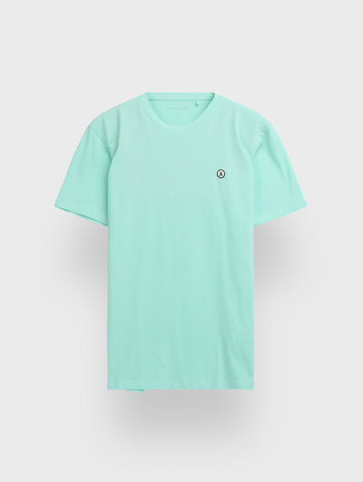 CAMISETA PATCH VERDE AGUA