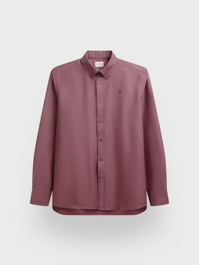 CAMISA OXFORD DARK ROSA